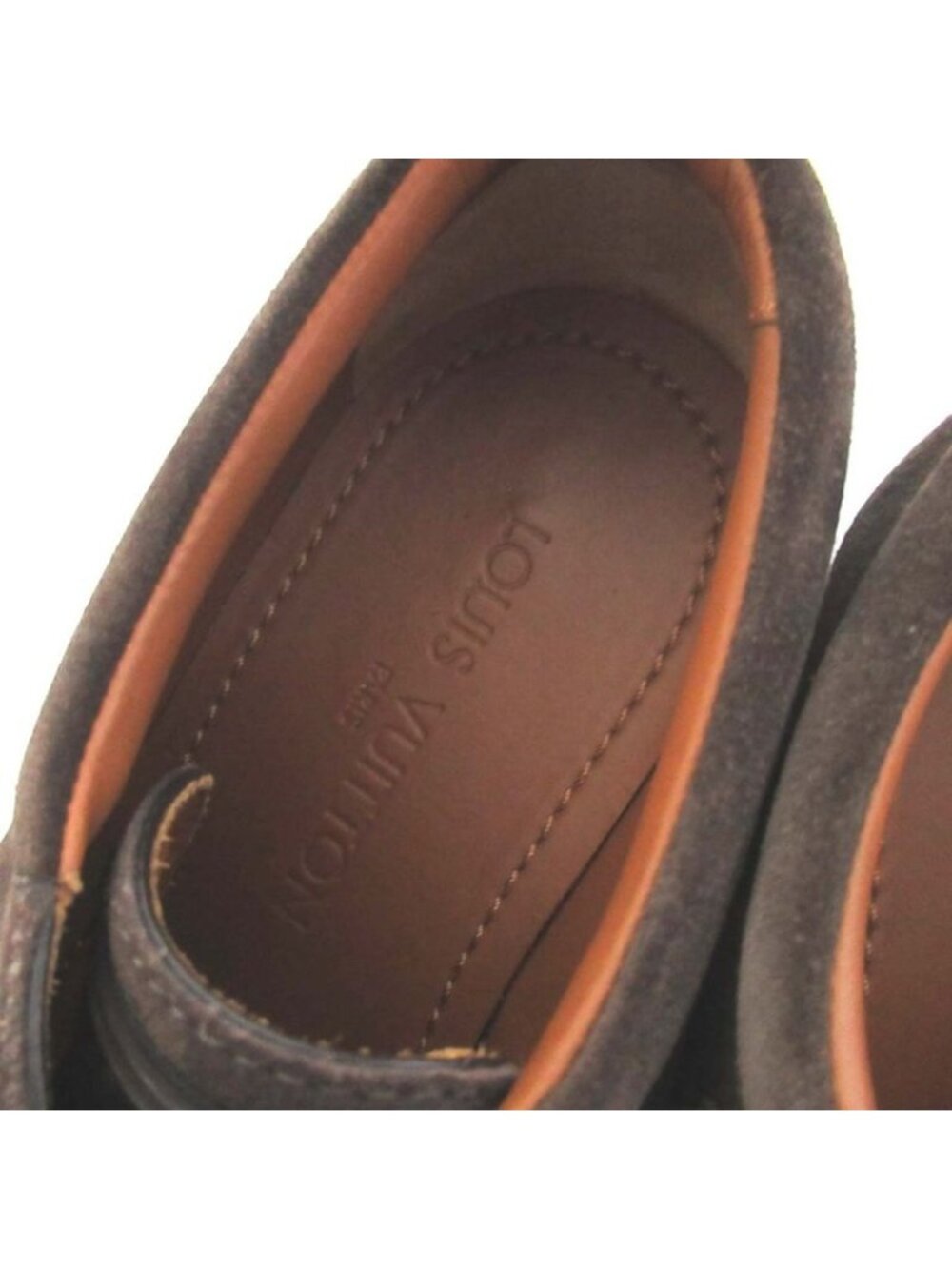 Louis Vuitton Suede Derby Shoes Dress Size 6 25 cm - Picture 5 of 10